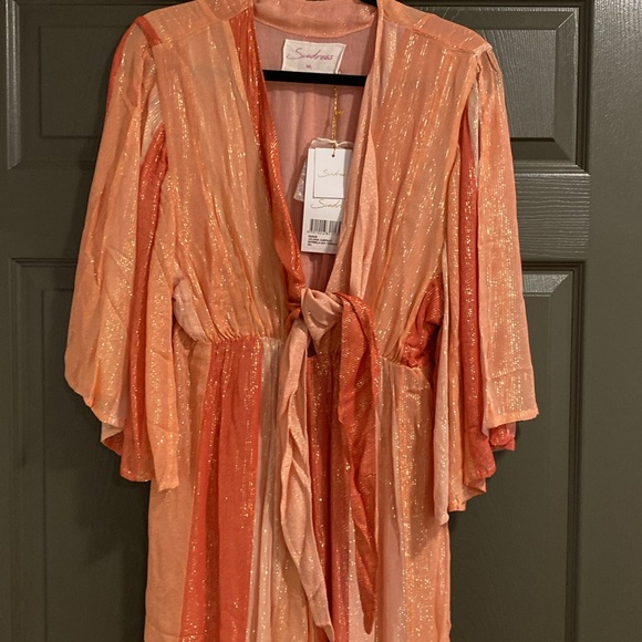 NWT - Sundress x Anthropologie Juliana Jumpsuit in Marbella Mix Terracotta - M/L - Picture 11 of 12